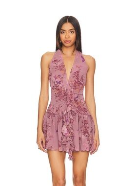 NBD Diya Mini Dress in Mauve Floral